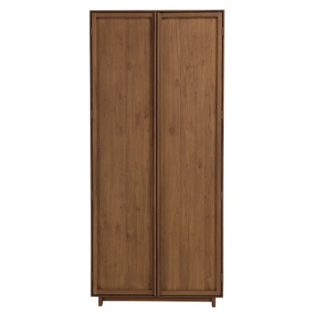 SIXTINE - 2-door wardrobe, 90x200cm, made from recycled teak 