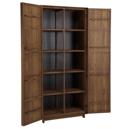 Armoire 2 portes 90x200cm en bois de teck recyclé | Macabane