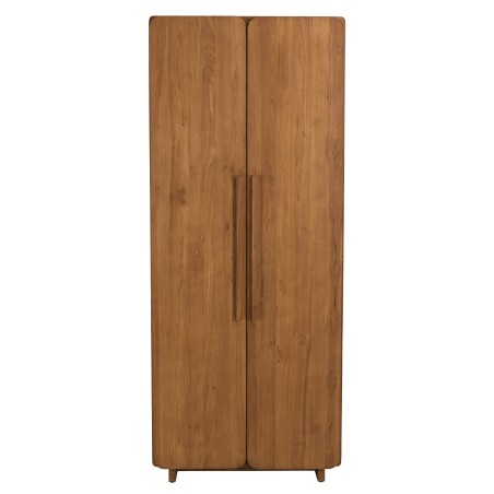 Armoire 2 portes 80x195cm en bois de teck recyclé | Macabane