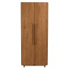 SIXTINE - 2-door wardrobe, 80x195cm, made from recycled teak 