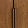 Buffet 2 portes 1 étagère ouverte 90x155cm en bois de teck recyclé | Macabane
