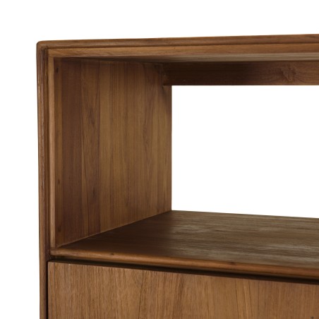 SIXTINE - Sideboard with 2 doors and 1 open shelf, 90x155cm, made from recycled teak 