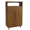 SIXTINE - Sideboard with 2 doors and 1 open shelf, 90x155cm, made from recycled teak 