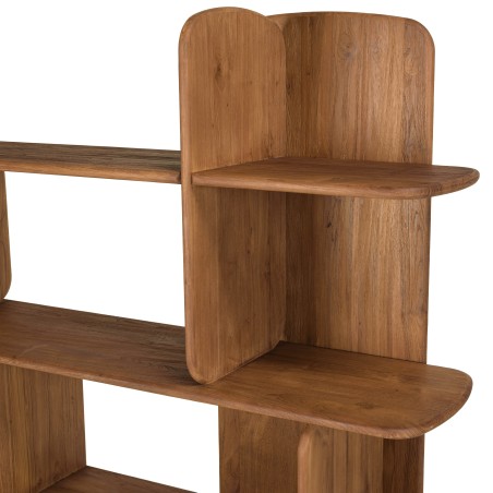 SIXTINE - Bookcase, 160 x 160 cm, made from recycled teak 