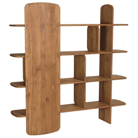 Bibliothèque 160x160cm en bois de teck recyclé | Macabane