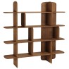 Bibliothèque 160x160cm en bois de teck recyclé | Macabane