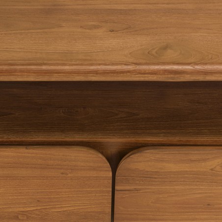 Tv-meubel 2 lades 160x40cm van gerecycled teakhout | Macabane