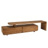 Tv-meubel 2 lades 160x40cm van gerecycled teakhout | Macabane