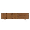 SIXTINE - Sideboard with 3 doors and 2 drawers, 200x48cm, made from recycled teak 