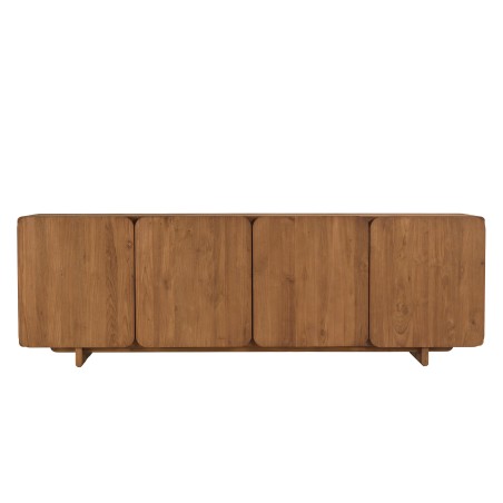 Buffet 4 portes 200x65cm en bois de teck recyclé | Macabane