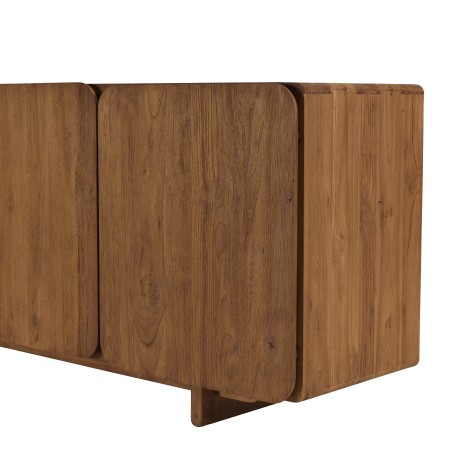 Buffet 4 portes 200x65cm en bois de teck recyclé | Macabane