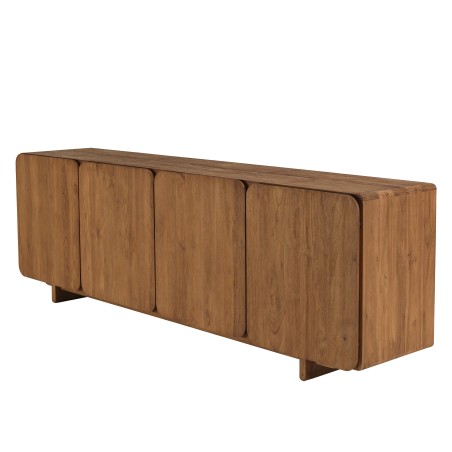 SIXTINE - Sideboard, 4 doors, 200x65cm, made from recycled teak 