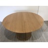 SECOND-HAND - Round extendable dining table L120/160/200