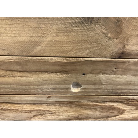 Second Hand - Natural and Black Recycled Pine - 2 Doors 3 Drawers