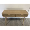 RODRIGO Natural-Coloured Console Table with 2 Drawers