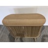 Buffet ovale 80x33cm en bois couleur naturelle | Seconde Vie