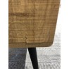 CHARLIE Low Brown Sideboard with 3 Compartments and 2 Doors