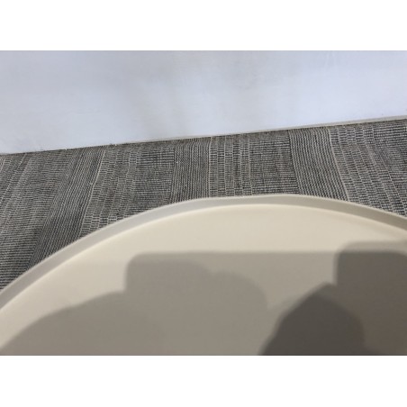 Table d'appoint ronde en acier beige D35cm | Collection Agathe