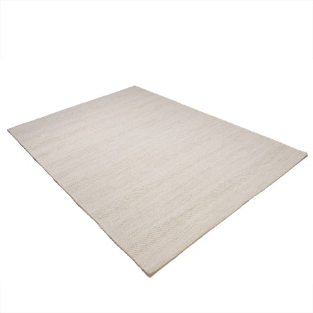 Alfombra rectangular 300x400cm de lana texturizada en tonos beige | Macabane
