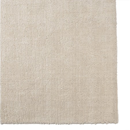 Tappeto rettangolare 300x400cm in lana bouclé color bianco | Macabane