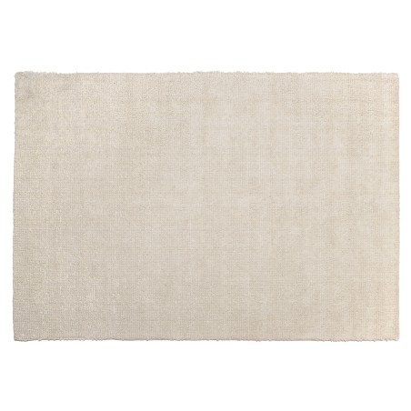 Tappeto rettangolare 300x400cm in lana bouclé color bianco | Macabane
