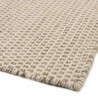 QUENTIN - Rectangular rug, 300x400cm, woven wool, white/brown