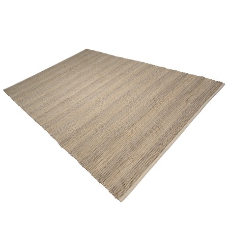 QUENTIN - Rectangular rug, 300x400cm, jute and cotton, beige/white/black