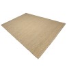 Alfombra rectangular de yute y algodón color beige | Macabane