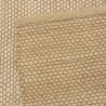Alfombra rectangular de yute y algodón color beige | Macabane