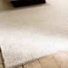 Alfombra rectangular 300x400cm de lana tejida color blanco | Macabane