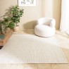 Alfombra rectangular 300x400cm de lana tejida color blanco | Macabane