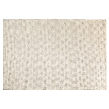 QUENTIN - Rectangular rug, 300x400cm, woven wool, white