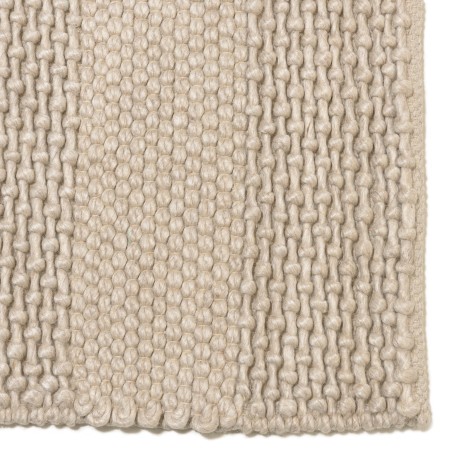 Rechthoekig vloerkleed 300x400cm van beige geweven wol | Macabane