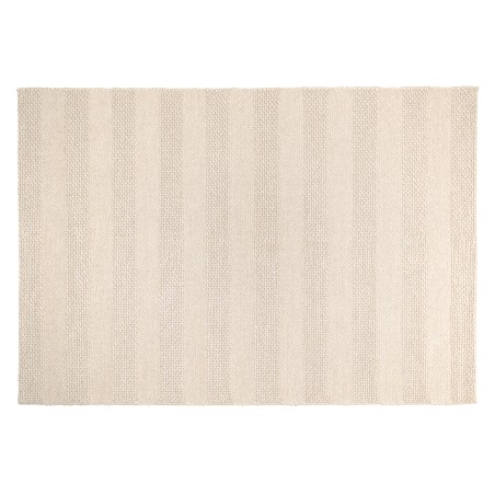 Rechthoekig vloerkleed 300x400cm van beige geweven wol | Macabane