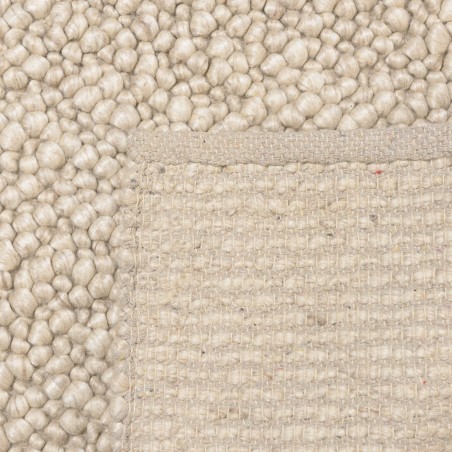 Tappeto rettangolare 300x400cm in lana bouclé color beige | Macabane