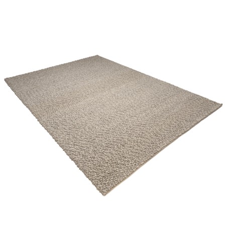Alfombra rectangular 300x400cm de lana bouclé gris | Macabane