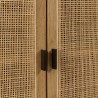 Buffet 4 portes 170cm en bois de mindi et rotin naturel | Macabane