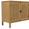 Buffet 4 portes 170cm en bois de mindi et rotin naturel | Macabane