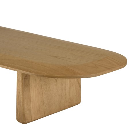 AMY - Organic coffee table, 147cm wide x 28cm high, made from mindi wood
