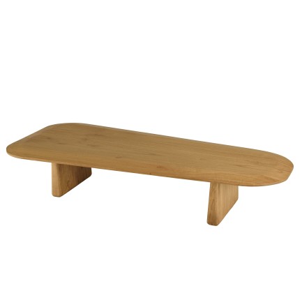 Table basse organique L147xH28cm en bois de mindi | Macabane