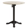 Table bistrot en céramique marbré clair | Professionnel et particulier