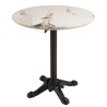 Table bistrot en céramique marbré clair | Professionnel et particulier