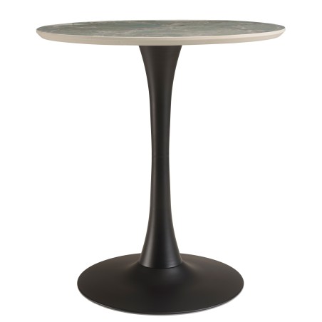 ICARE - Set Nr. 3: Bistrotisch D70cm aus Keramik grün marmoriert