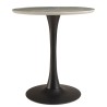 ICARE - Set no. 3: bistro table D70cm in green marbled ceramic