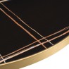 ICARE - Conjunto n.º 1: mesa bistró D70cm plegable de cerámica marmoleado negro