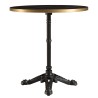 ICARE - Set Nr. 2: Bistrotisch D70cm aus Keramik schwarz marmoriert