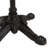 ICARE - Set Nr. 2: Bistrotisch D70cm aus Keramik schwarz marmoriert