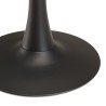 ICARE - Ensemble n°3: table bistrot D70cm en céramique marbré noir
