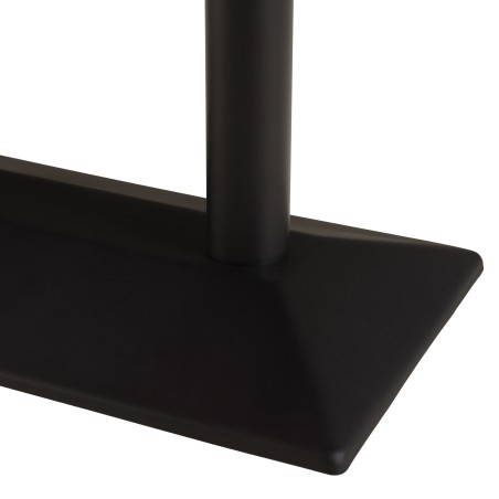 ICARE - Set Nr. 1: Bistrotisch rechteckig 120x70cm aus Keramik schwarz marmoriert