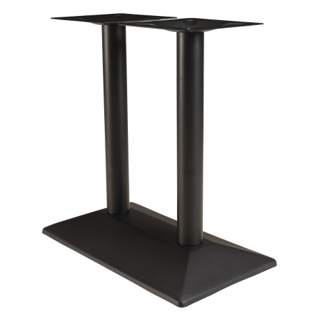 ICARE - Set nr. 1: bistrotafel rechthoekig 120x70cm van keramiek zwart gemarmerd